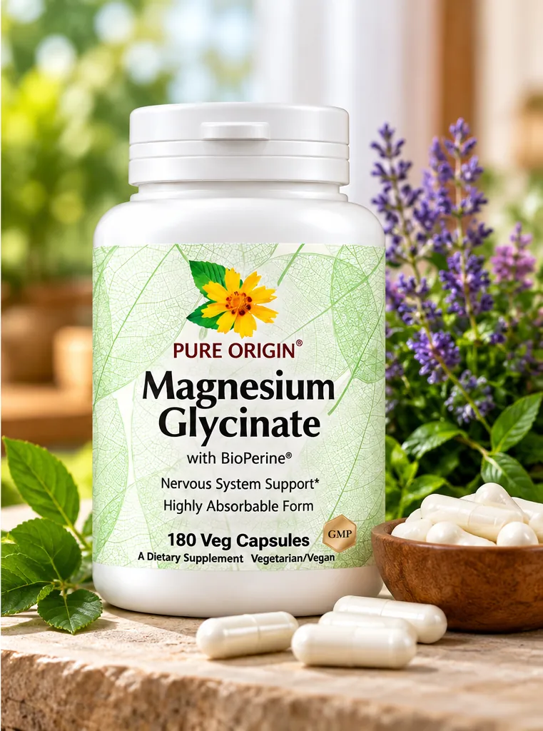 Pure Origin Magnesium supplement in a lifestyle setting
